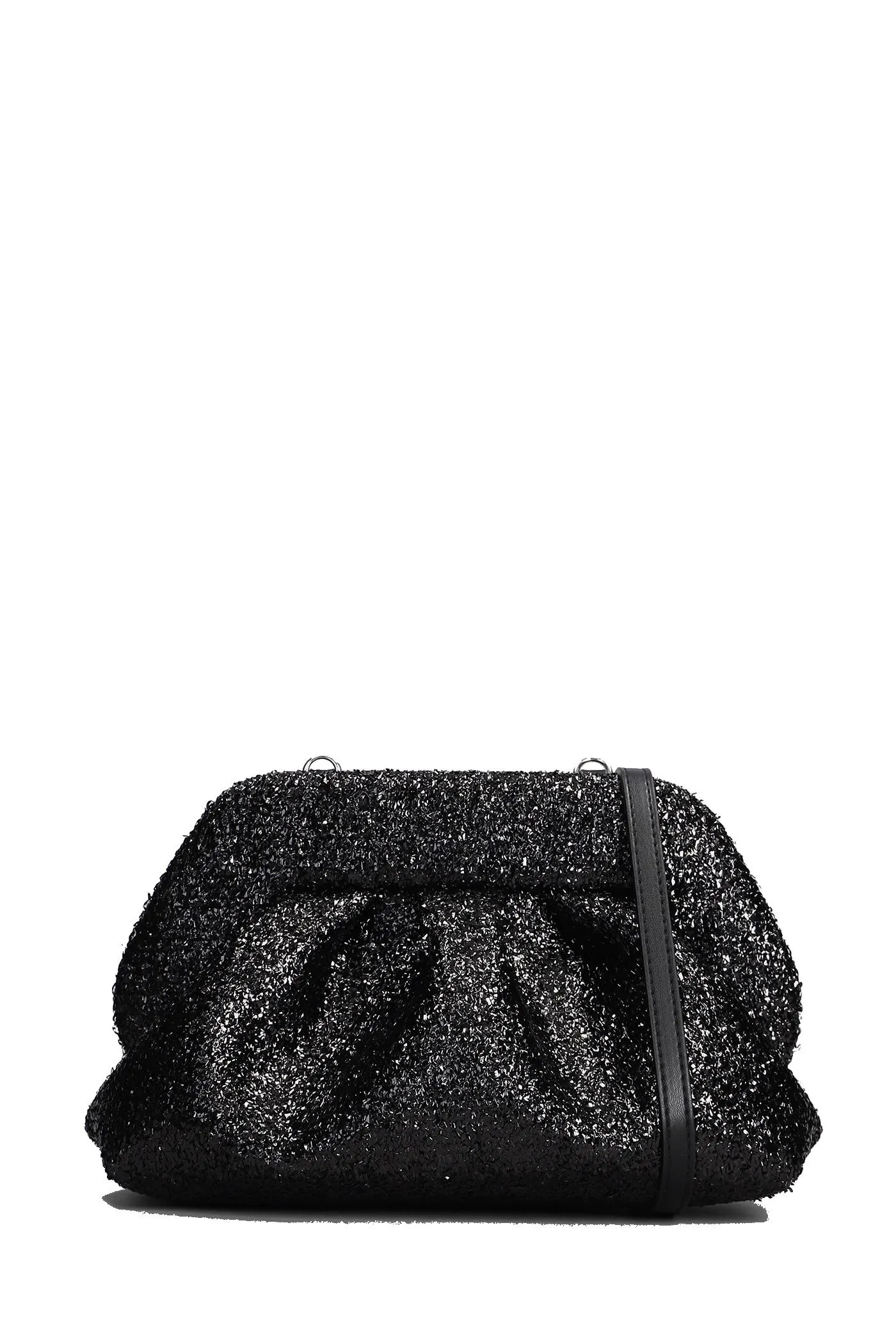 BORSA A MANO "TIA SPARKLING" NERA IN TECNICO