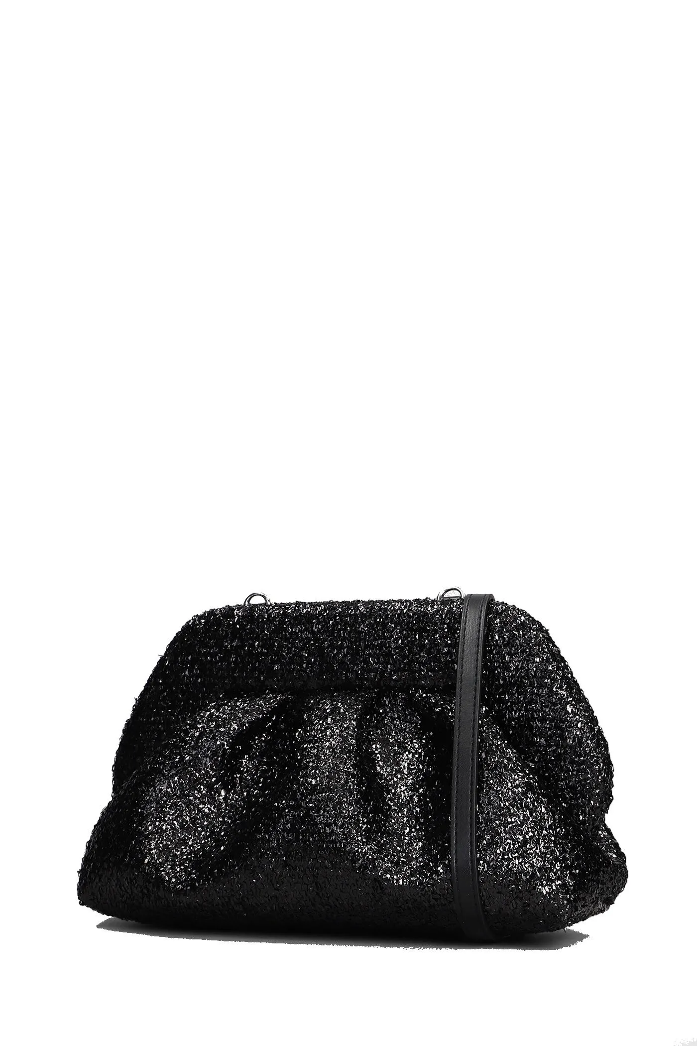 BORSA A MANO "TIA SPARKLING" NERA IN TECNICO