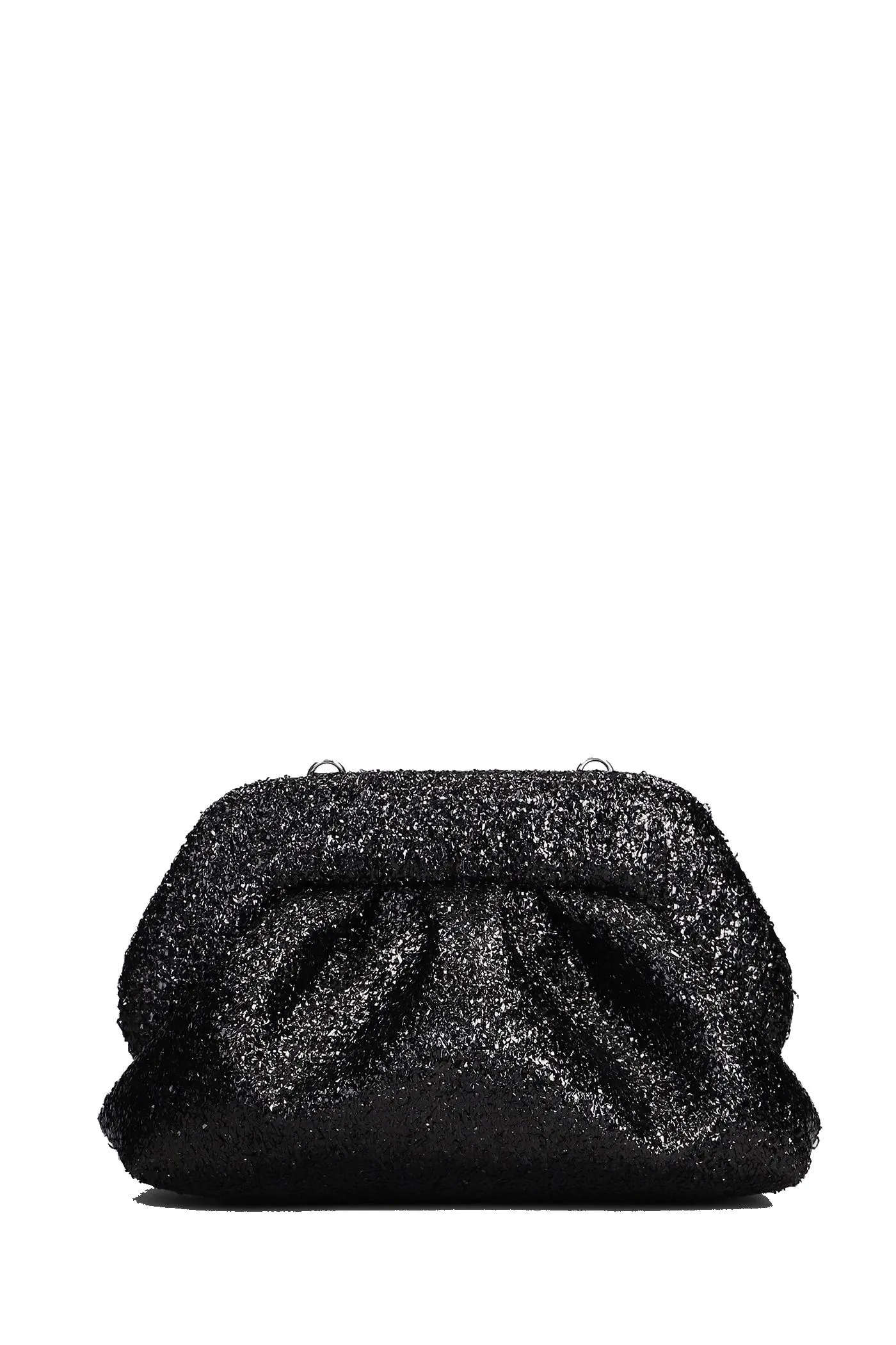 BORSA A MANO "TIA SPARKLING" NERA IN TECNICO