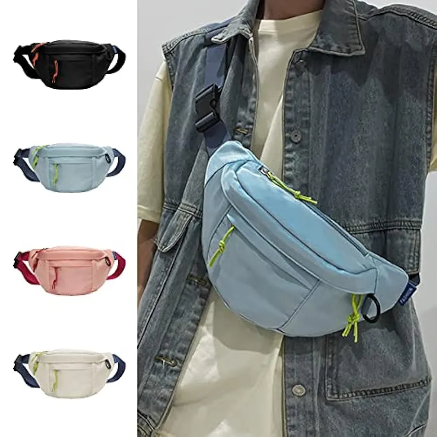 Borsa a marsupio per donna uomo marsupio a tracolla per corsa escursionismo ciclismo cintura regolabile sul petto 161172544