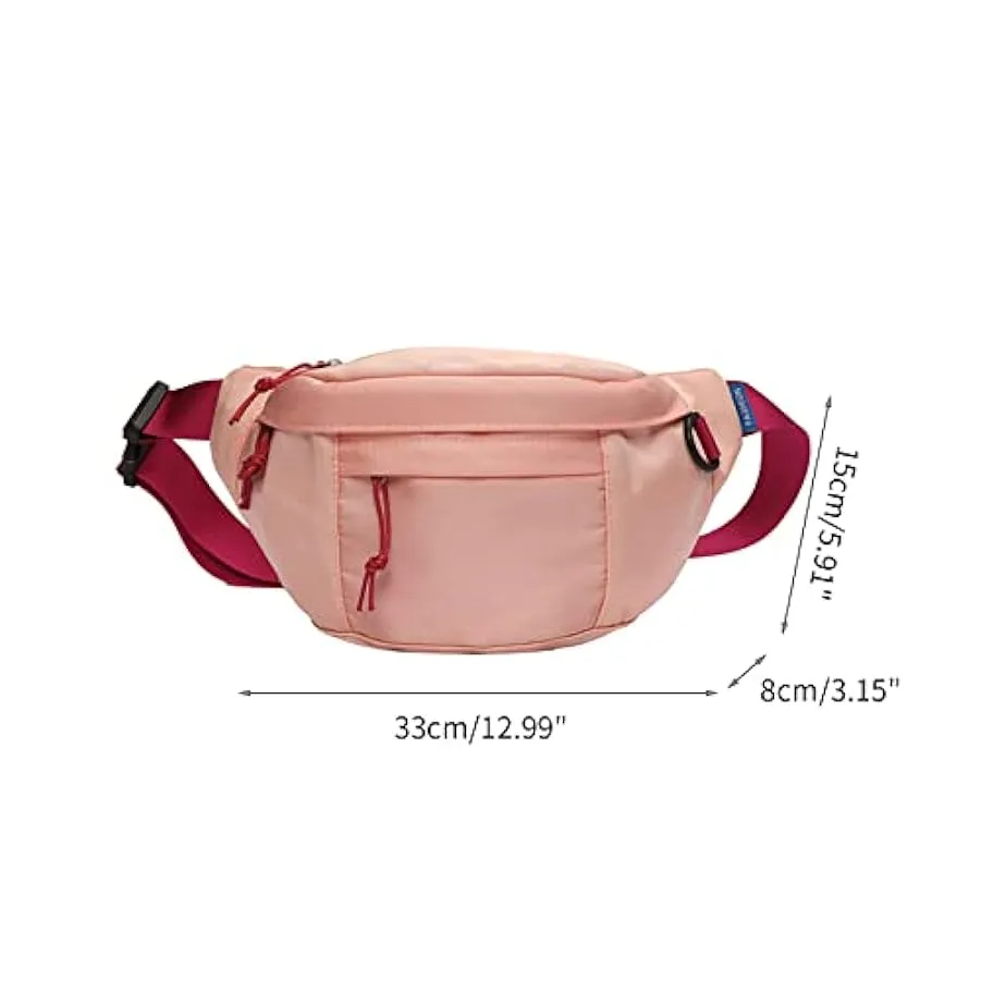 Borsa a marsupio per donna uomo marsupio a tracolla per corsa escursionismo ciclismo cintura regolabile sul petto 161172544