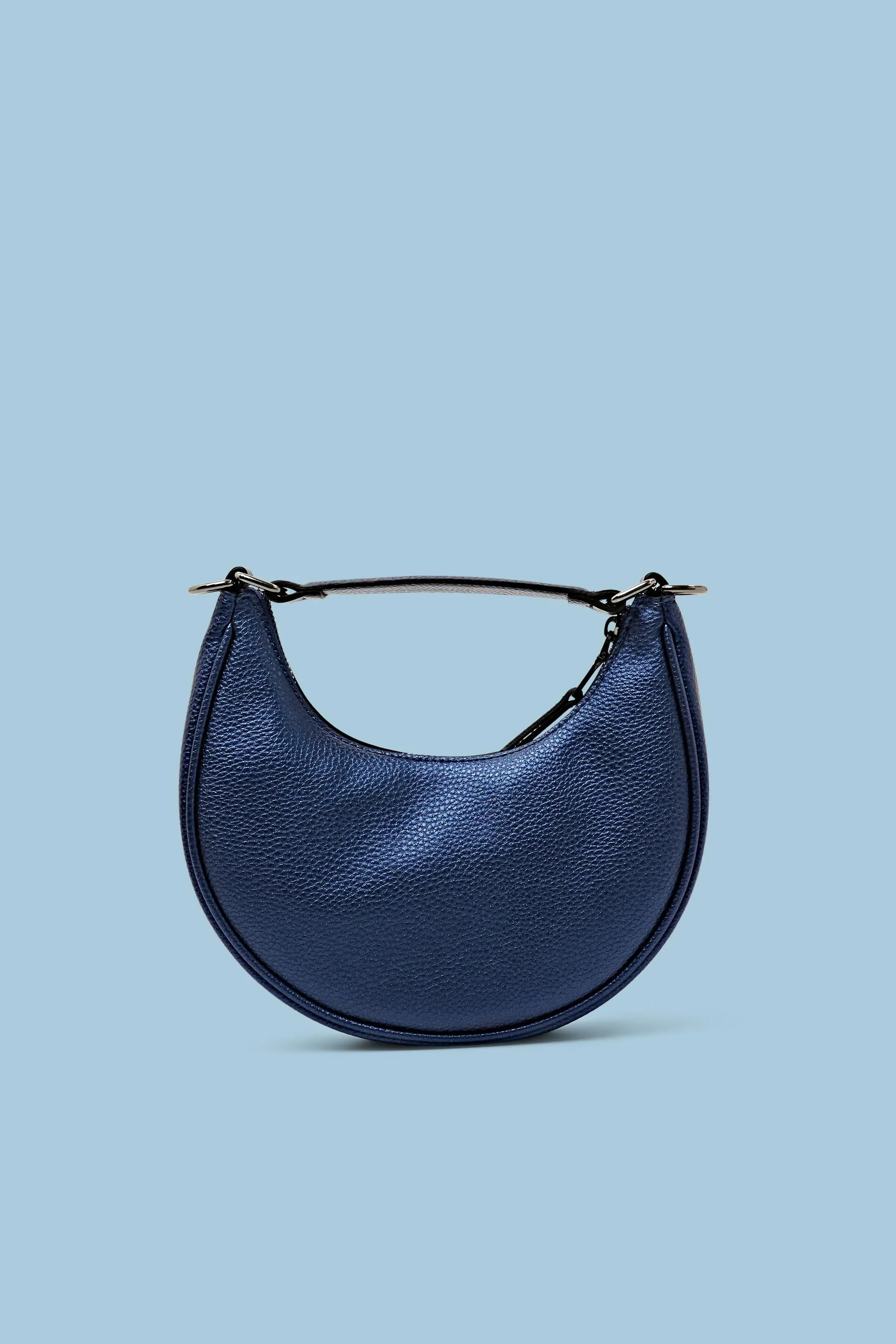 Borsa a mezzaluna in similpelle