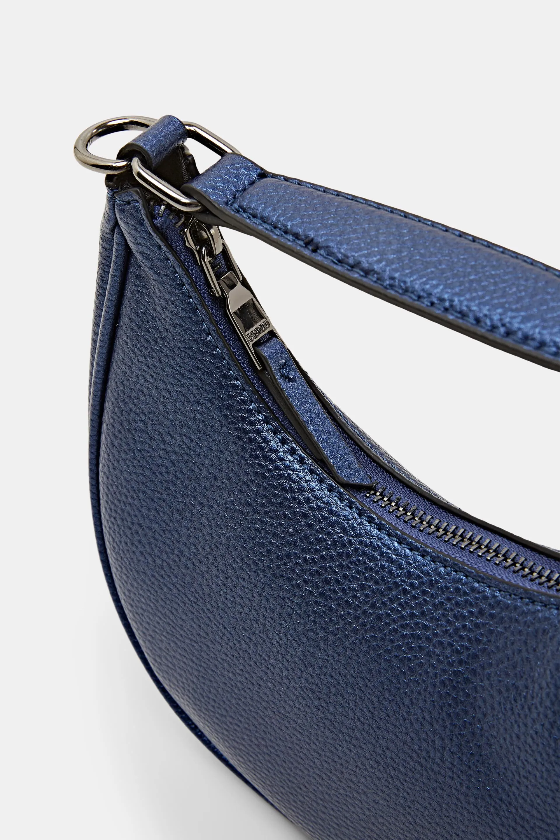 Borsa a mezzaluna in similpelle