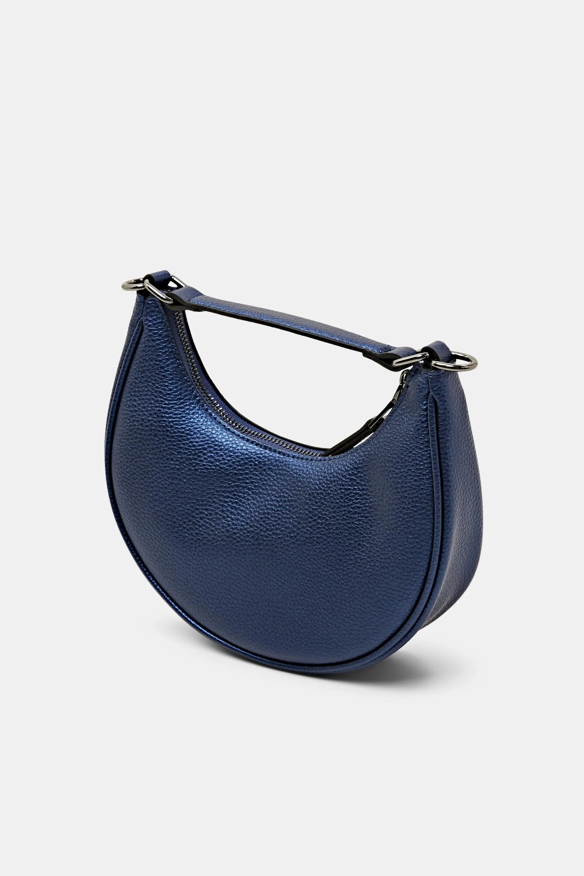 Borsa a mezzaluna in similpelle