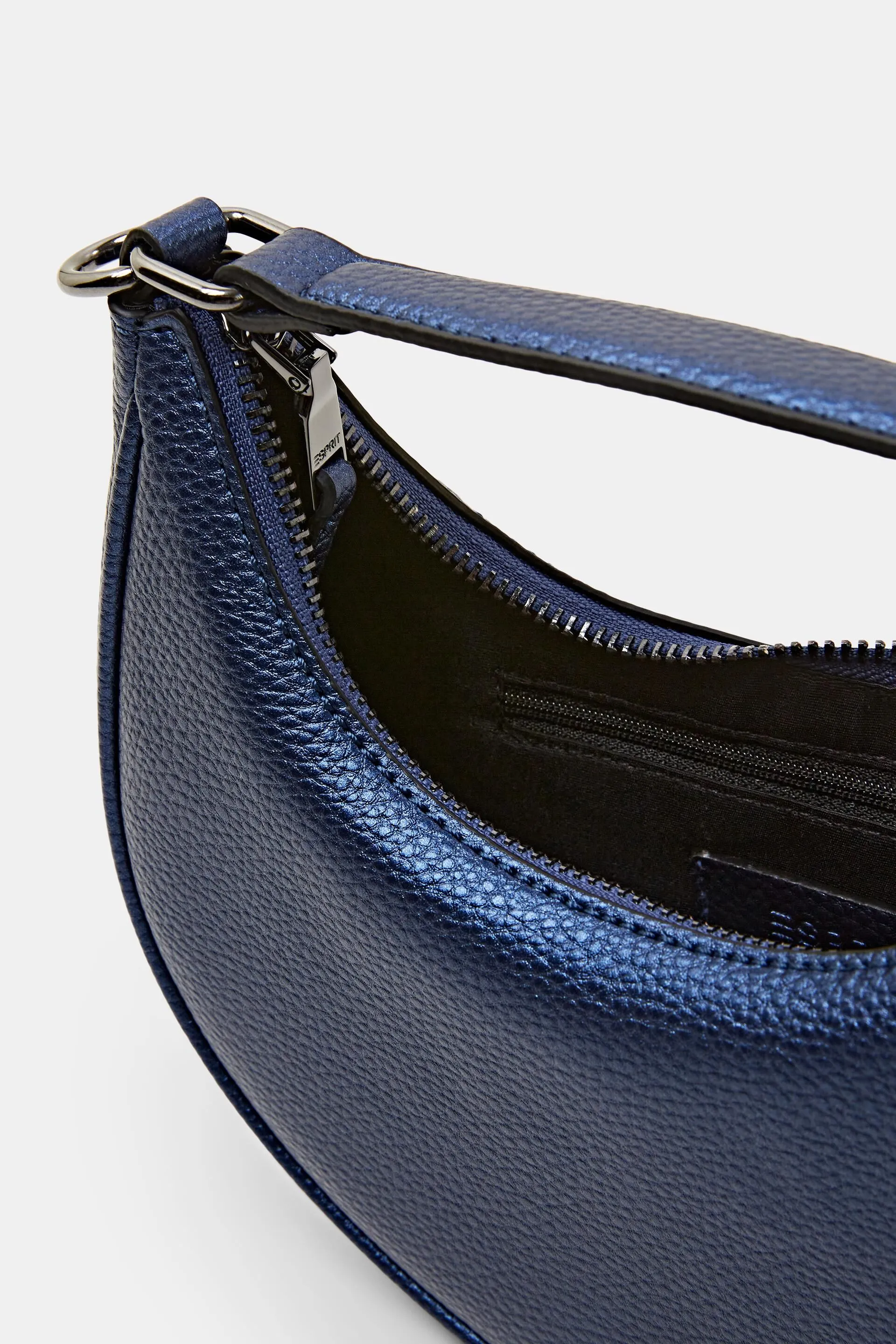 Borsa a mezzaluna in similpelle