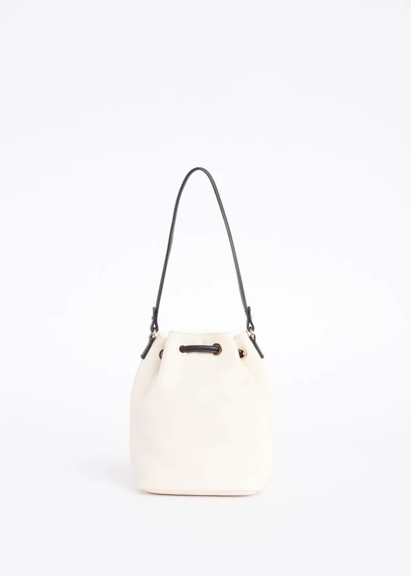 Borsa a secchiello con tasca