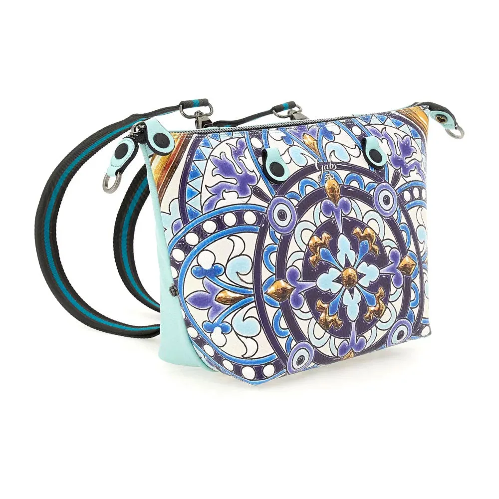Borsa Donna a Mano con Tracolla GABS G3 PLUS in Pelle stampa Mandala Media