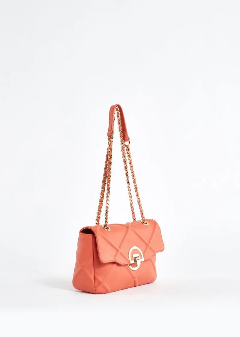 Borsa shoulder in similpelle a rombi