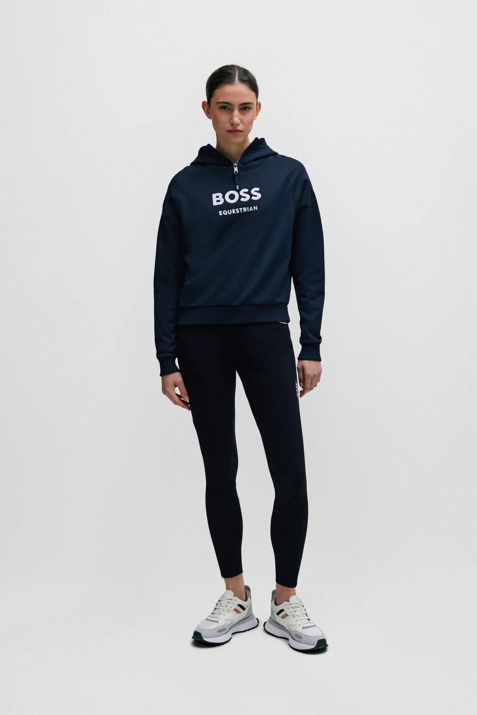 Boss Faye Logo Felpa con Cappuccio e Zip