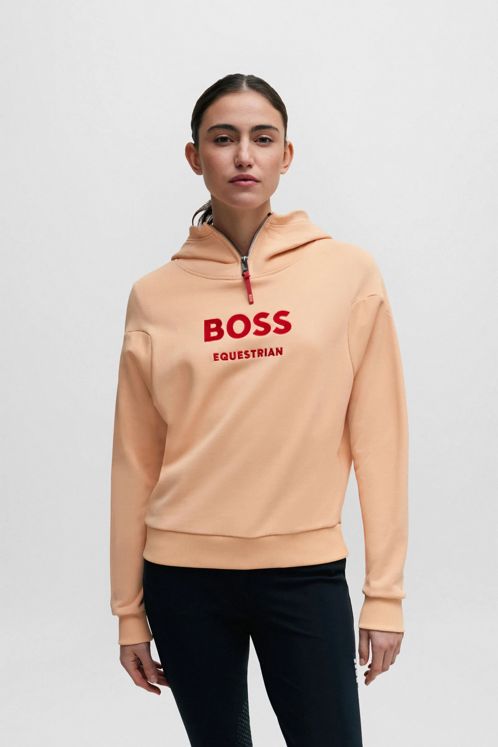 Boss Faye Logo Felpa con Cappuccio e Zip