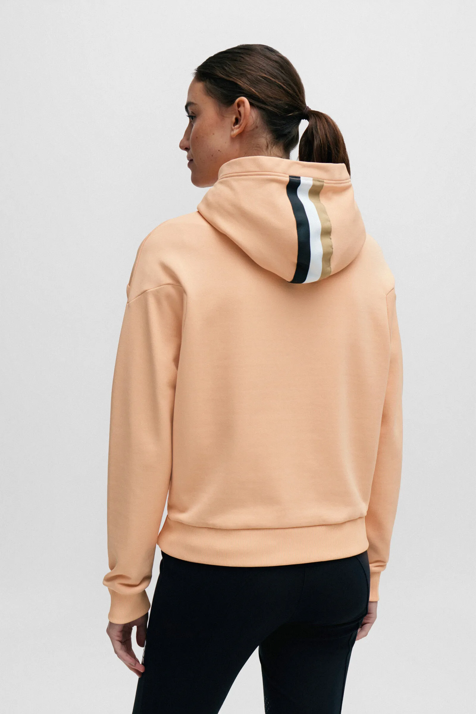 Boss Faye Logo Felpa con Cappuccio e Zip