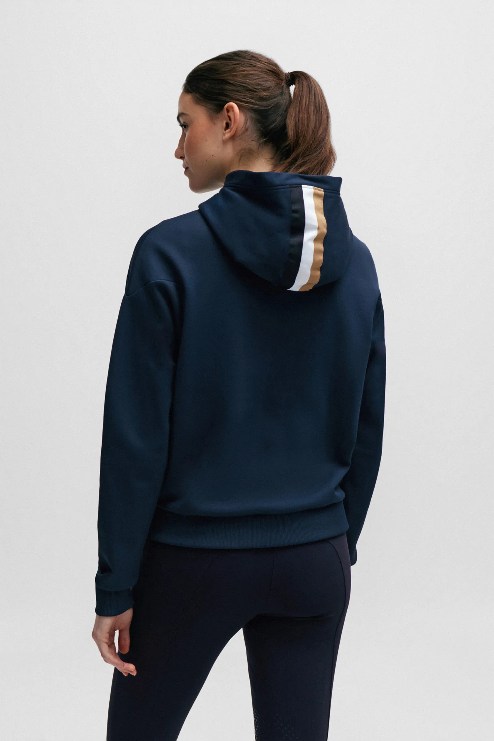 Boss Faye Logo Felpa con Cappuccio e Zip
