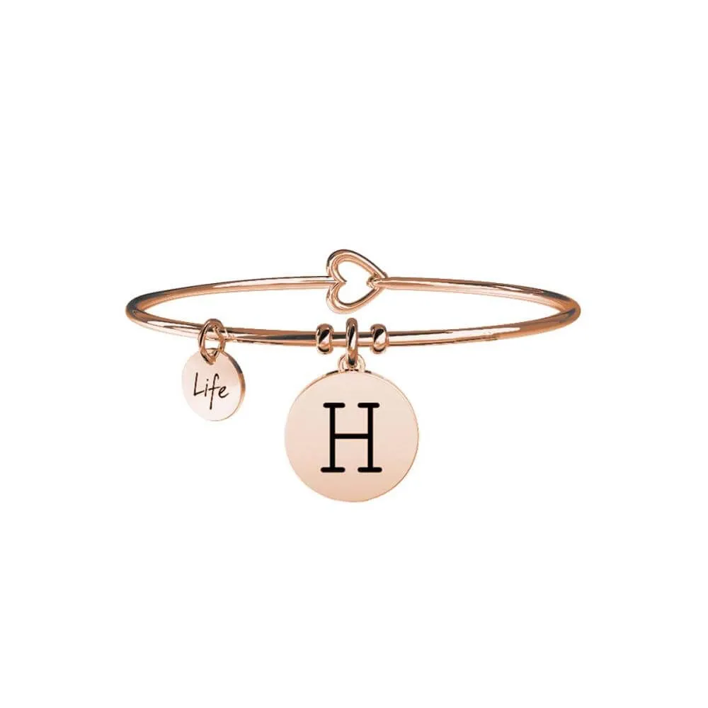 Bracciale Kidult in Acciaio con Iniziale H | Emozioni – 731014H