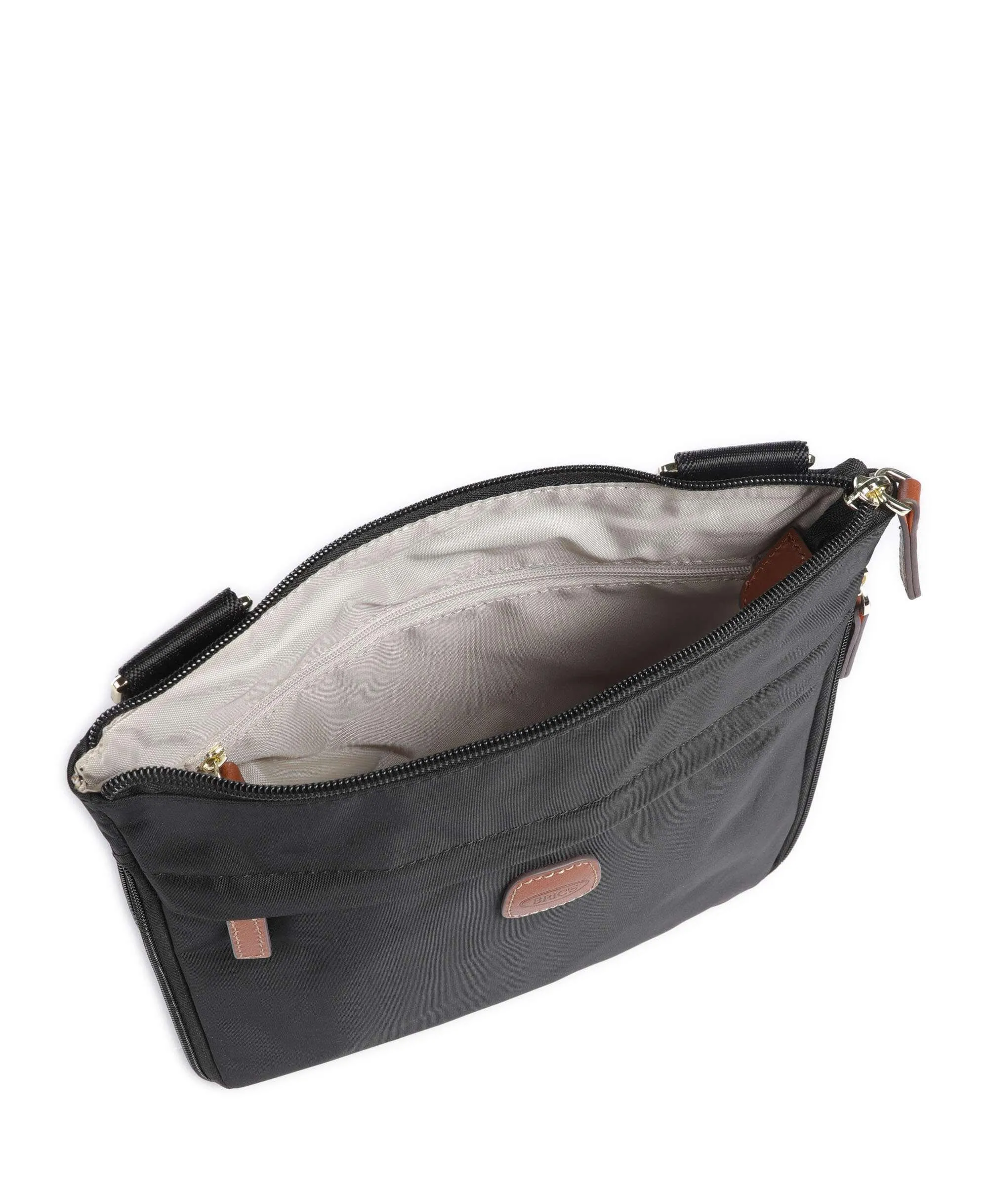  Brics X-Collection Borsa a tracolla nylon riciclato nero  