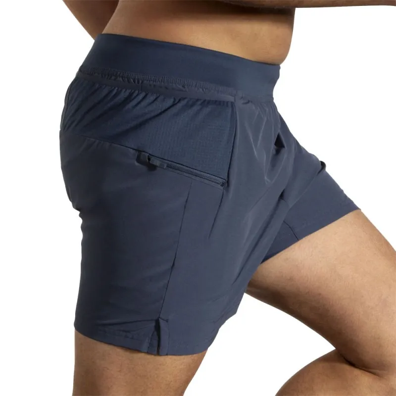 Brooks Short Running Sherpa 5" 2IN1 Blu Uomo