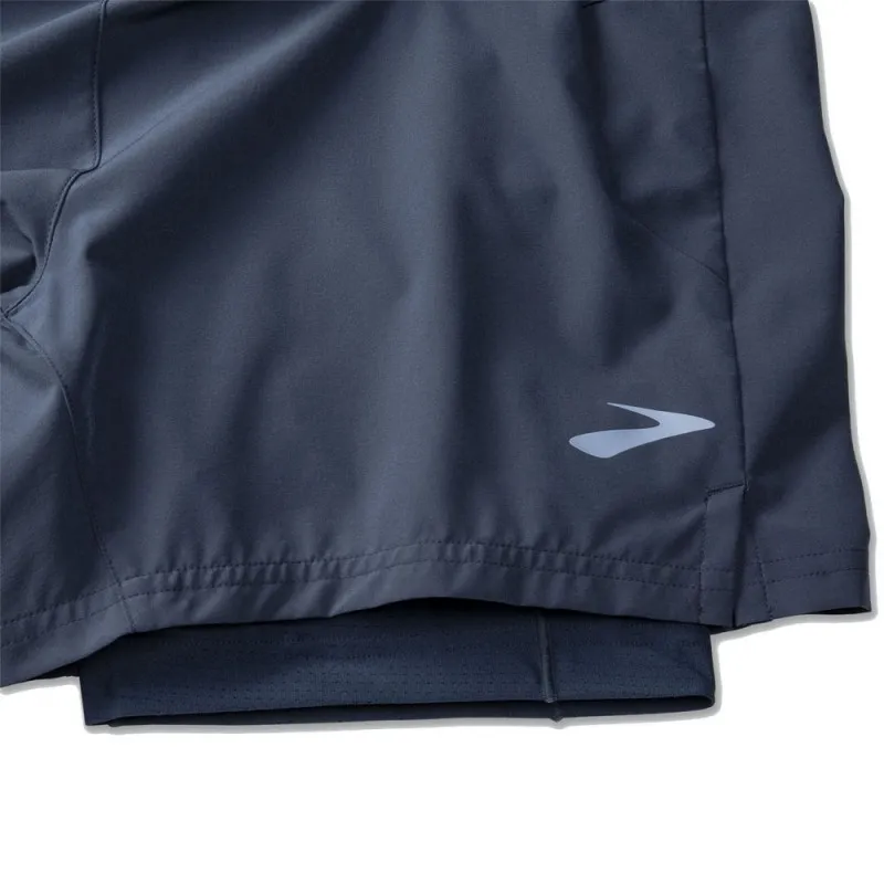 Brooks Short Running Sherpa 5" 2IN1 Blu Uomo
