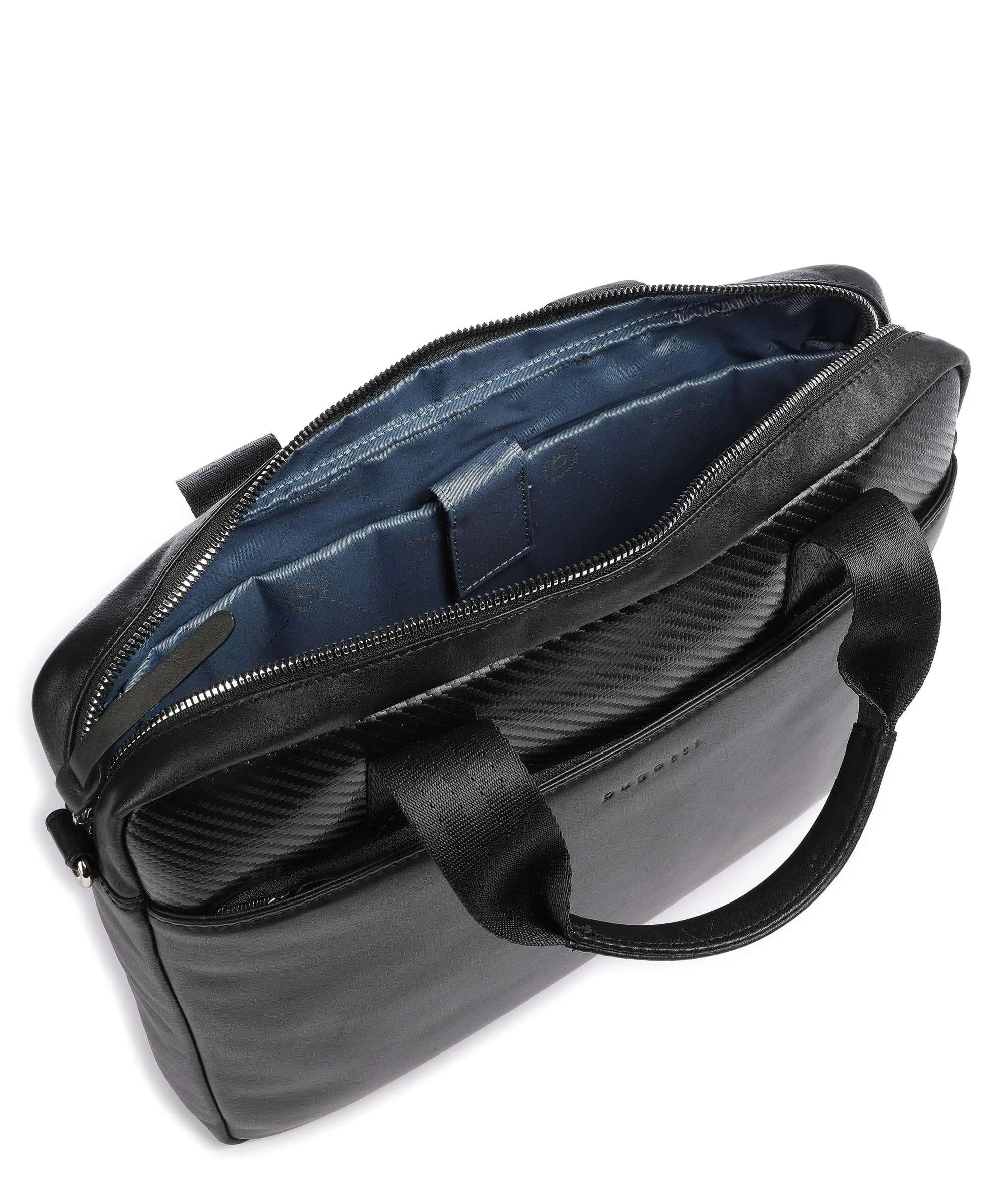  Bugatti Comet Cartella 13″ pelle di vacchetta finemente grana nero  