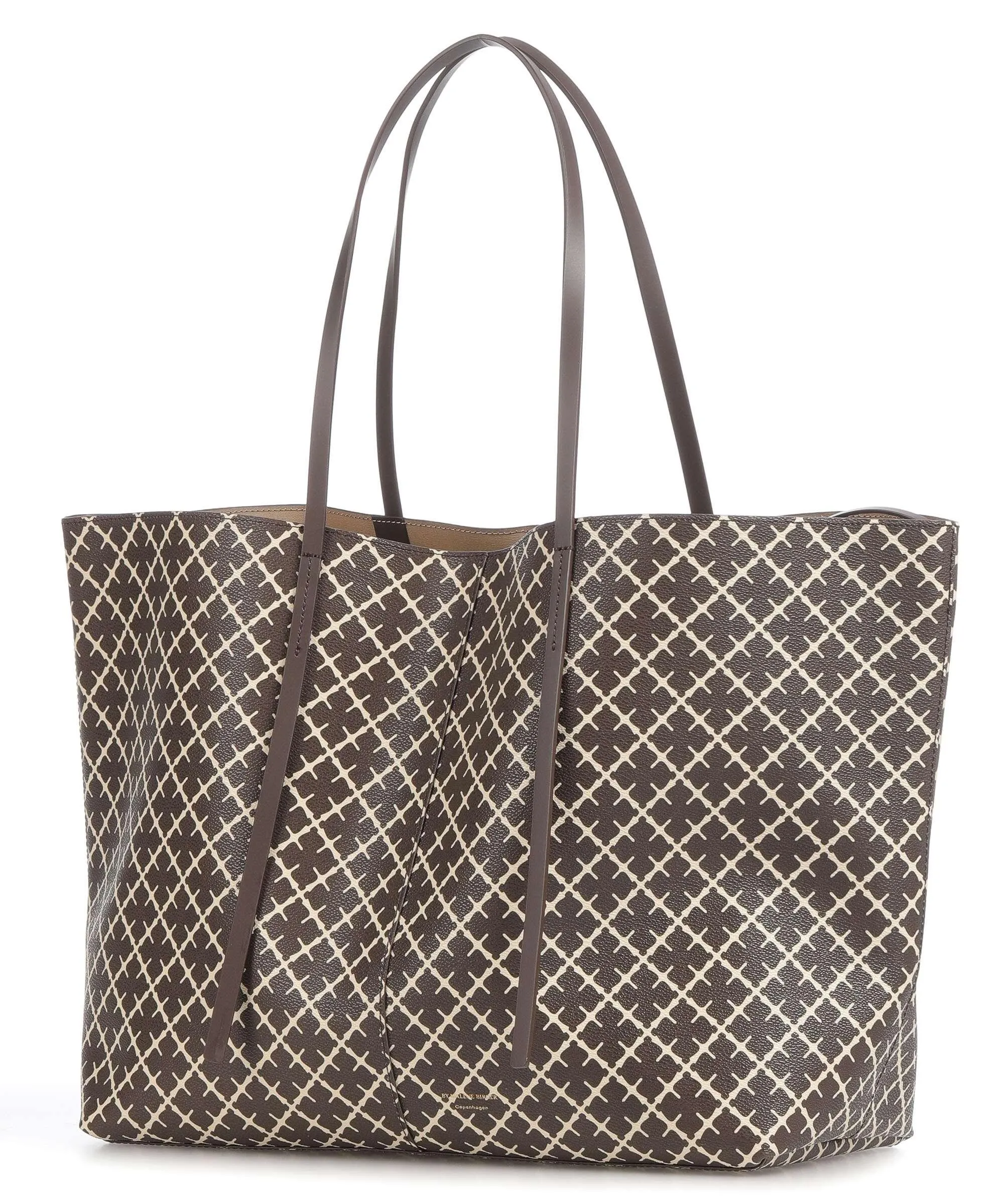  by Malene Birger Abi Borsa shopper pelle sintetica marrone scuro  