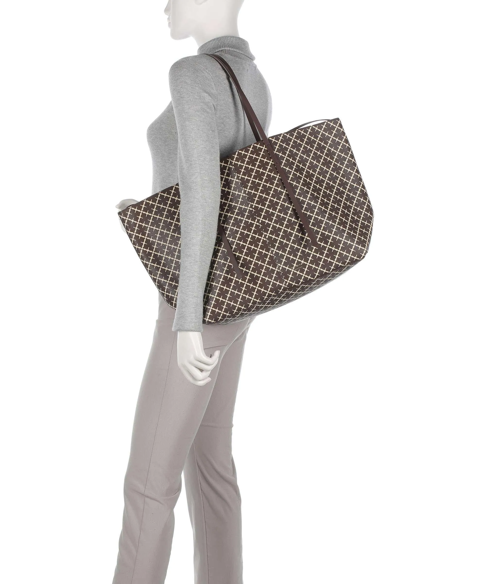 by Malene Birger Abi Borsa shopper pelle sintetica marrone scuro  