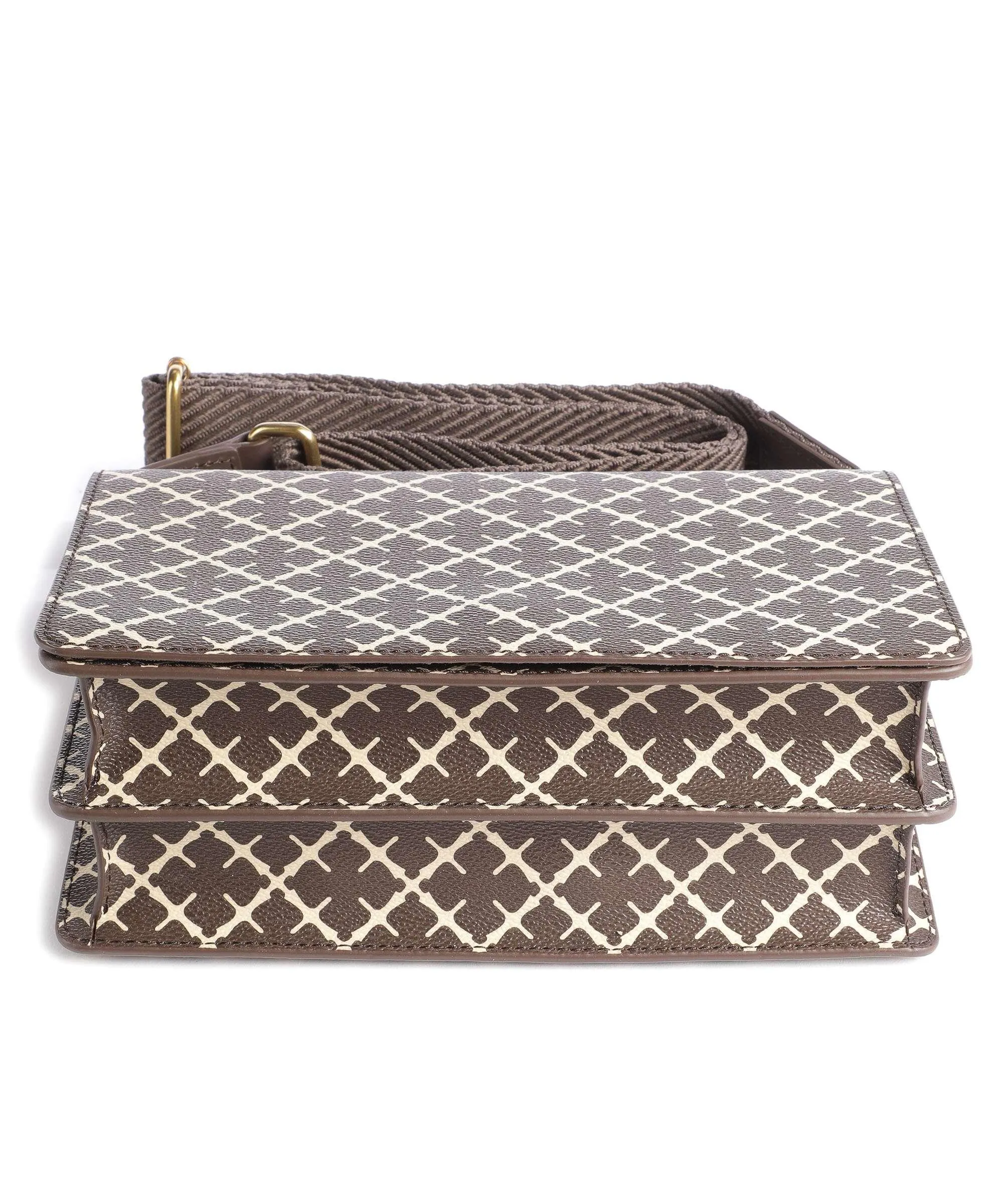  by Malene Birger Loenna Borsa a tracolla pelle sintetica marrone scuro  