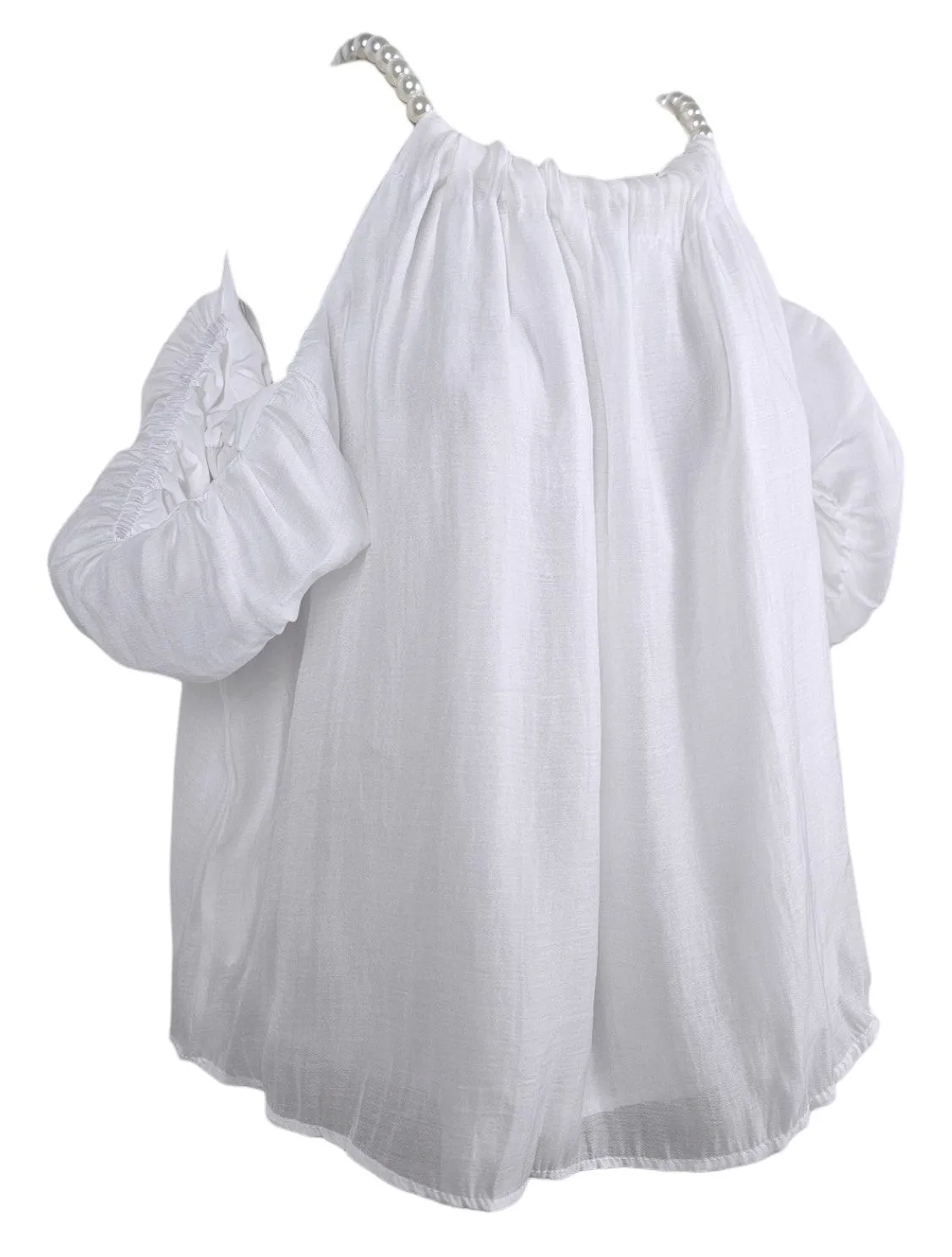 Camicia oversize con perle