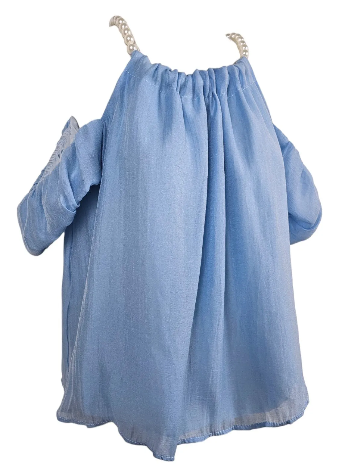 Camicia oversize con perle