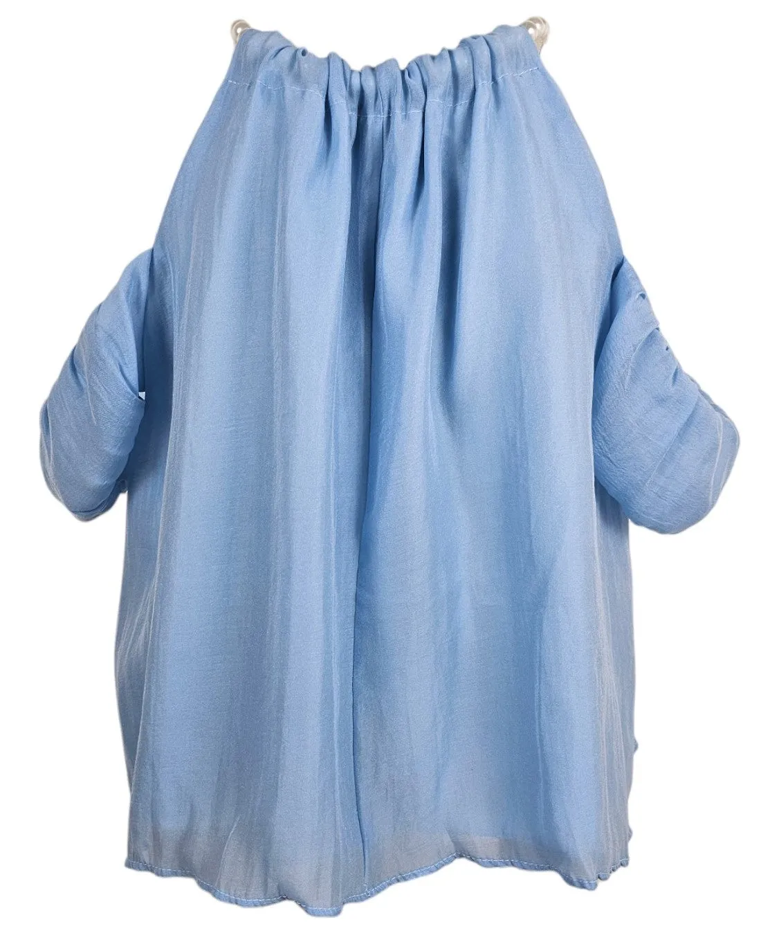 Camicia oversize con perle