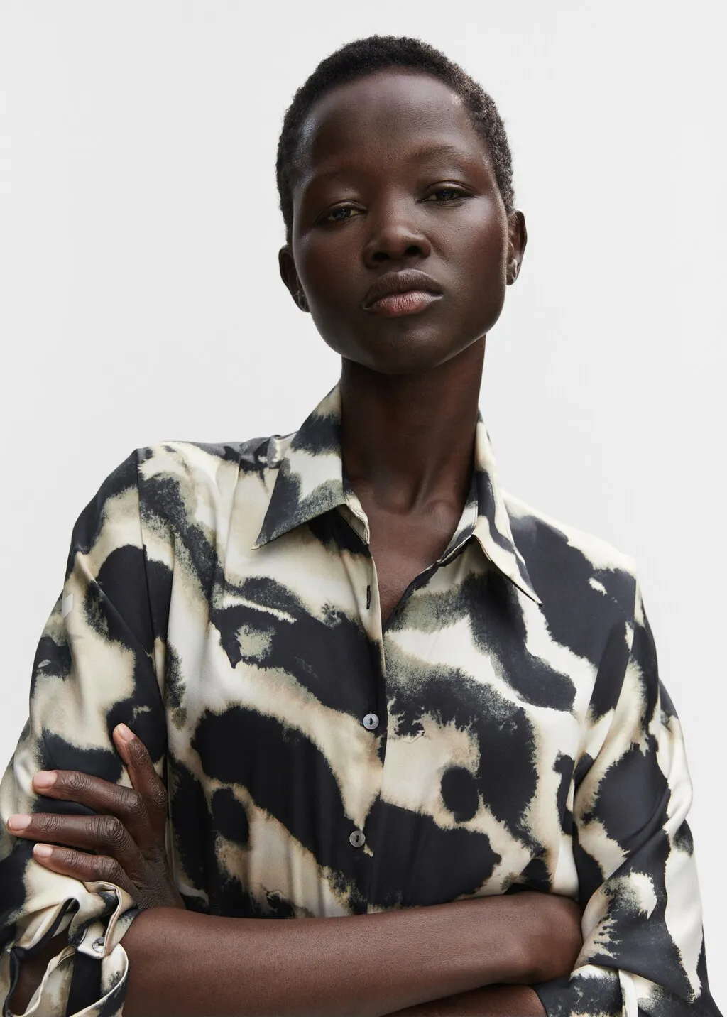 Camicia oversize stampata