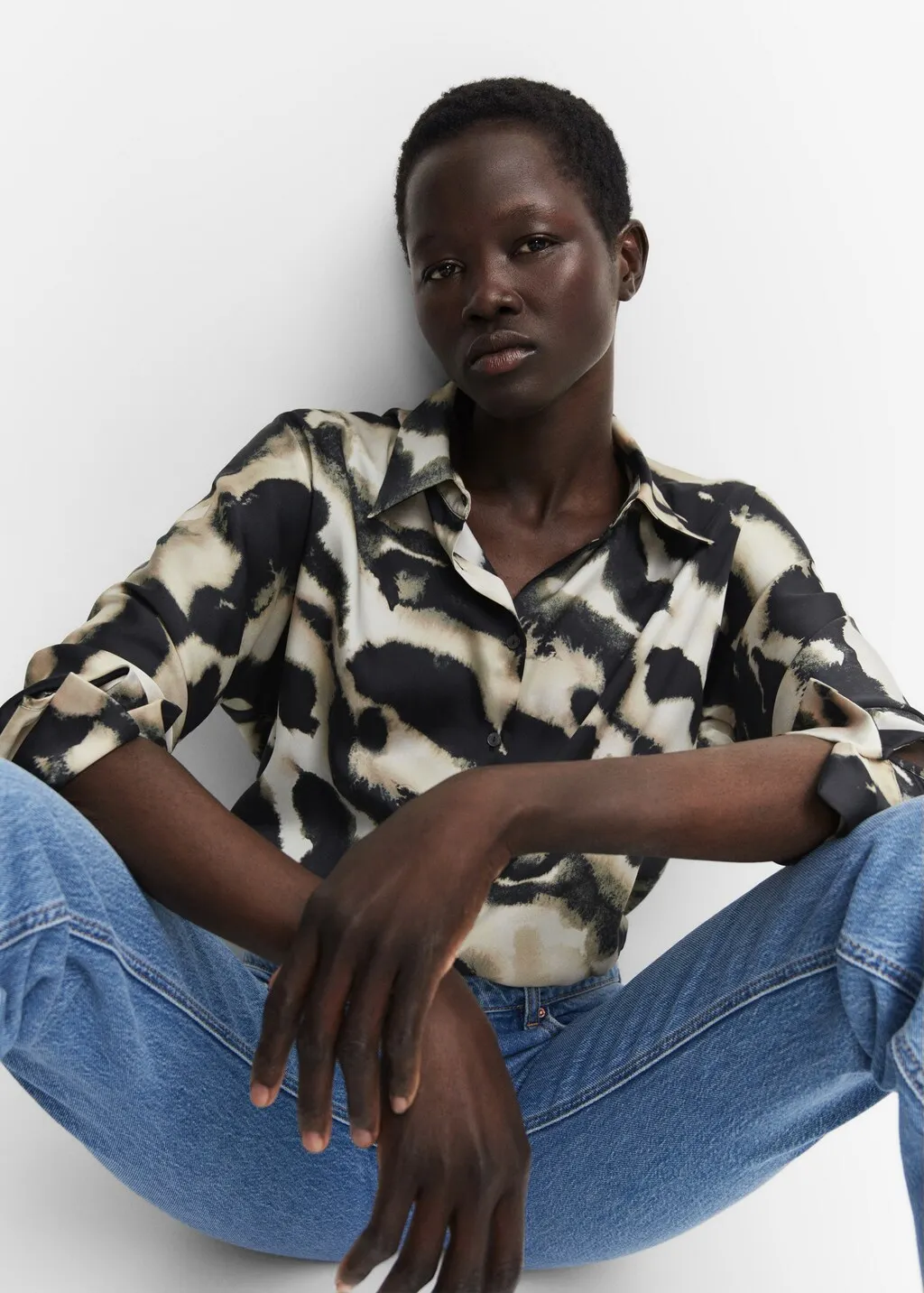 Camicia oversize stampata