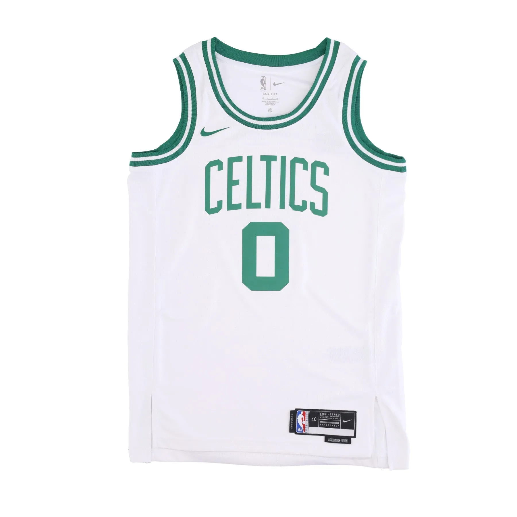 Canotta Basket Uomo Nba Dri-fit Swingman Jersey Association Edition 2022/23 No 0 Jayson Tatum Boscel White