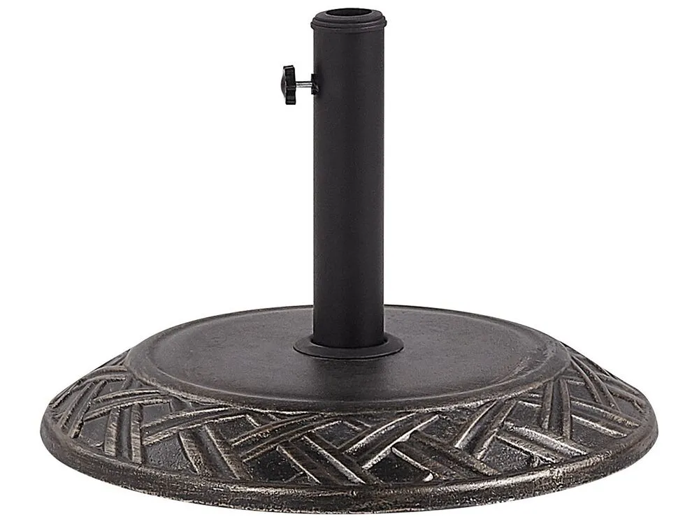 CAPACI Base per ombrellone 21 kg Rotonda Marrone