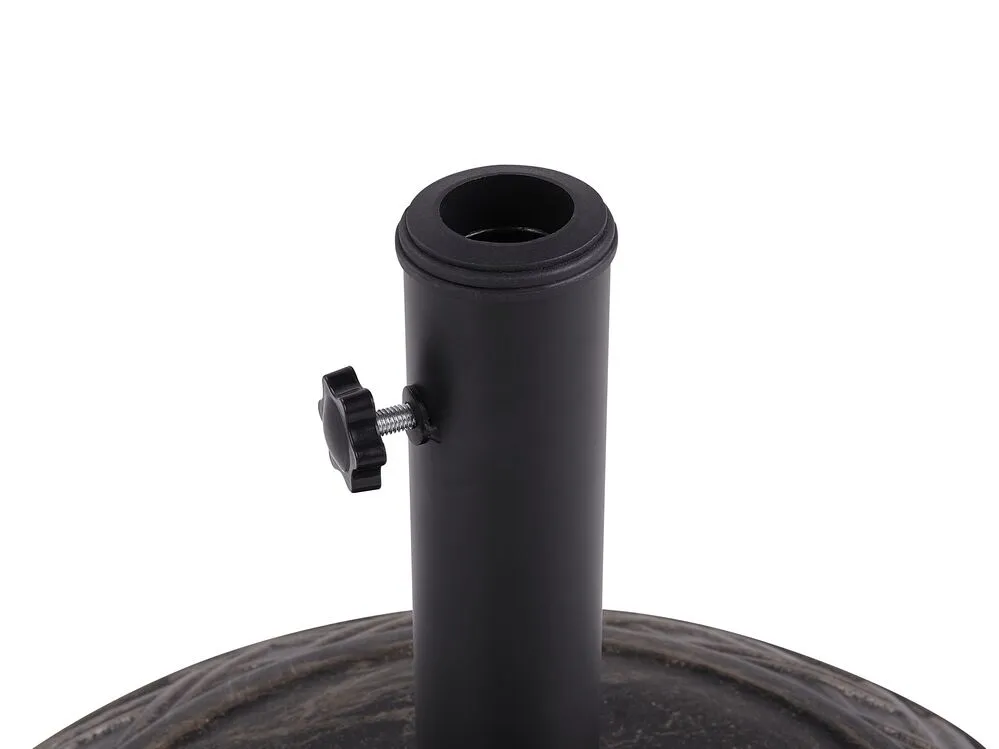 CAPACI Base per ombrellone 21 kg Rotonda Marrone