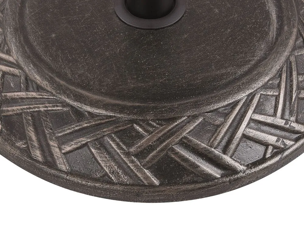 CAPACI Base per ombrellone 21 kg Rotonda Marrone