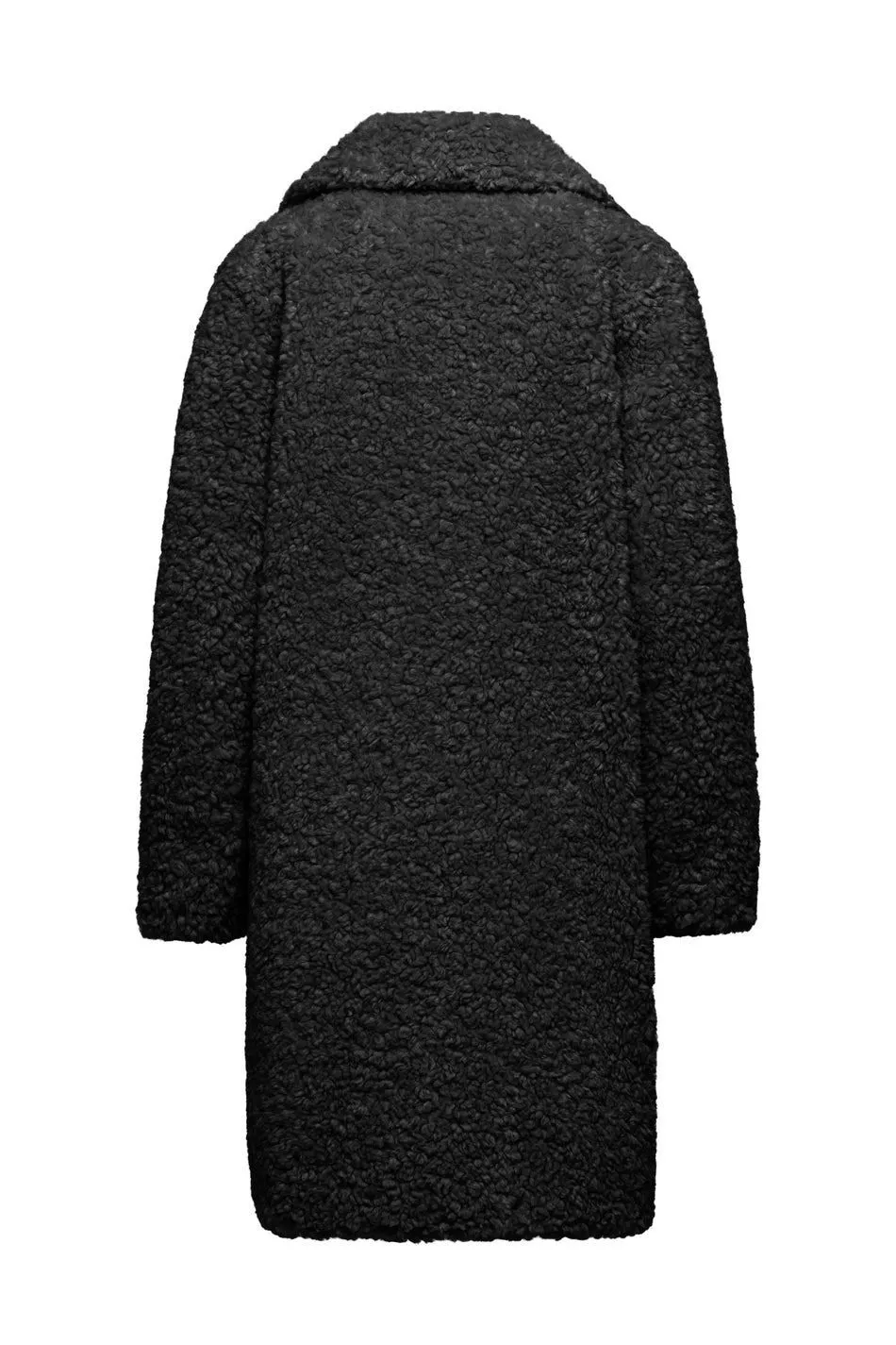 Cappotto in sherpa fleece con revers bomboogie