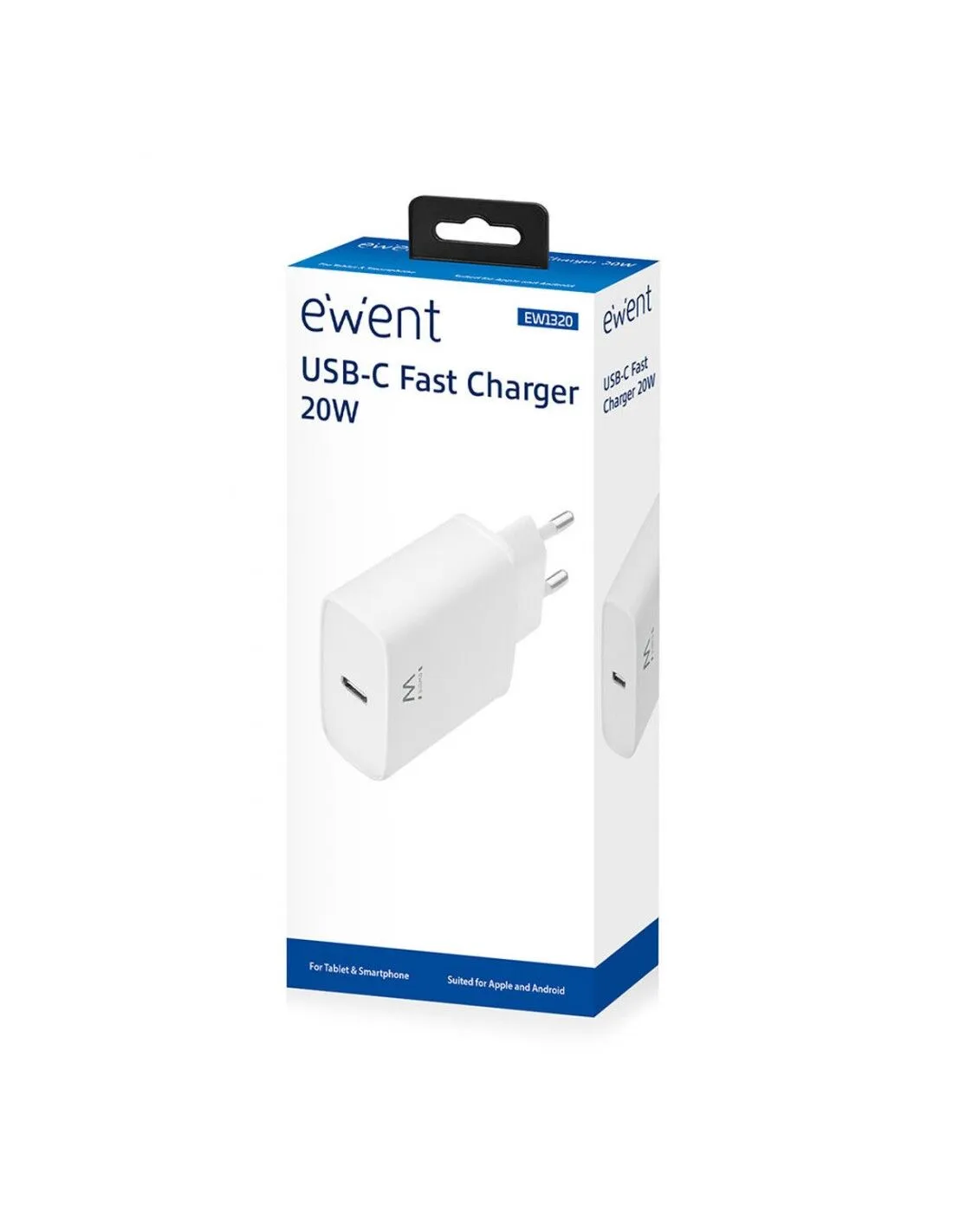 Caricabatterie da Parete Ewent EW1320 Bianco 20 W