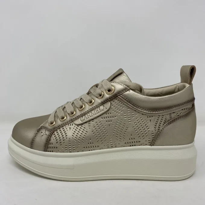 Carmela sneaker stringata in pelle