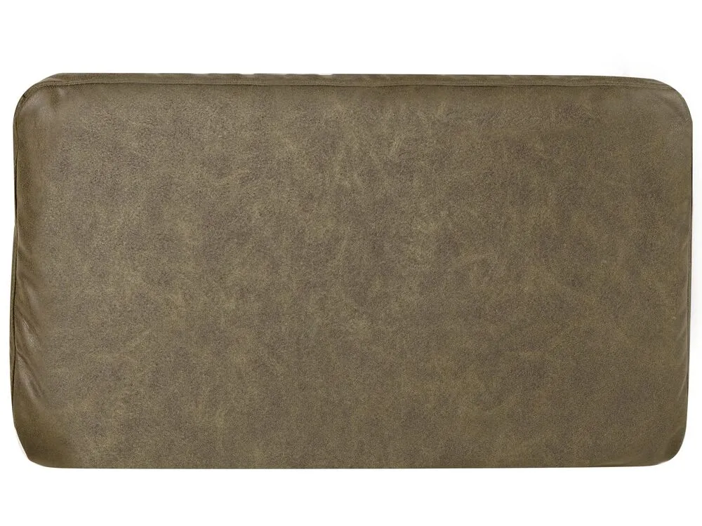 Chaise longue ecopelle verde lato sinistro REBAIS