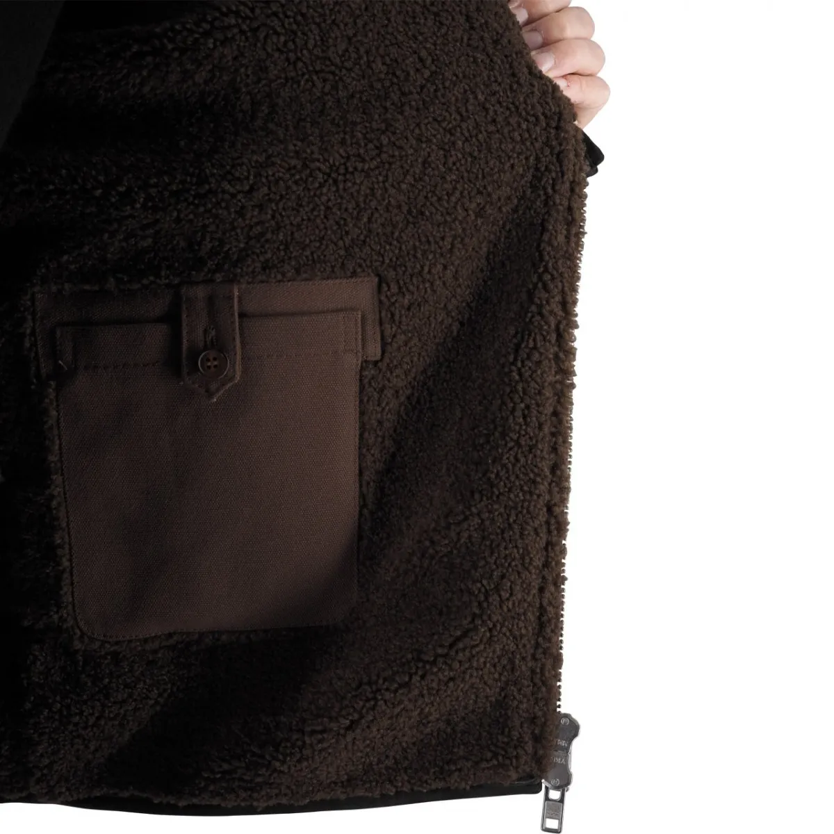 Chiodo In Suede Sherpa