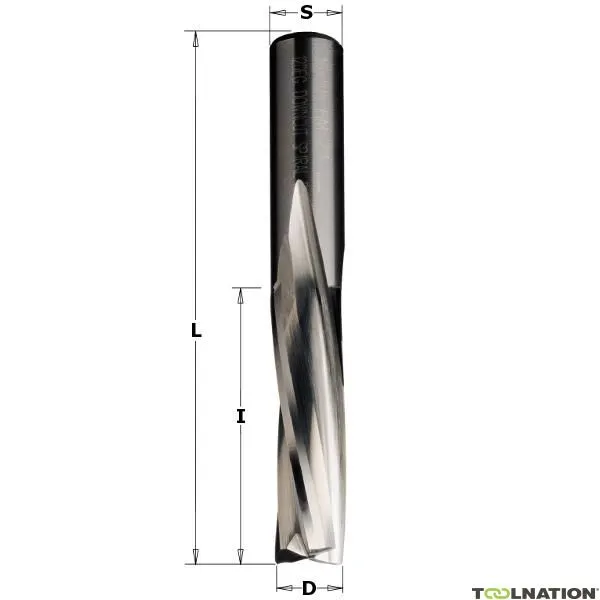CMT 194.200.12 Fresa a spirale in metallo duro 20 mm, gambo 20 mm a sinistra
