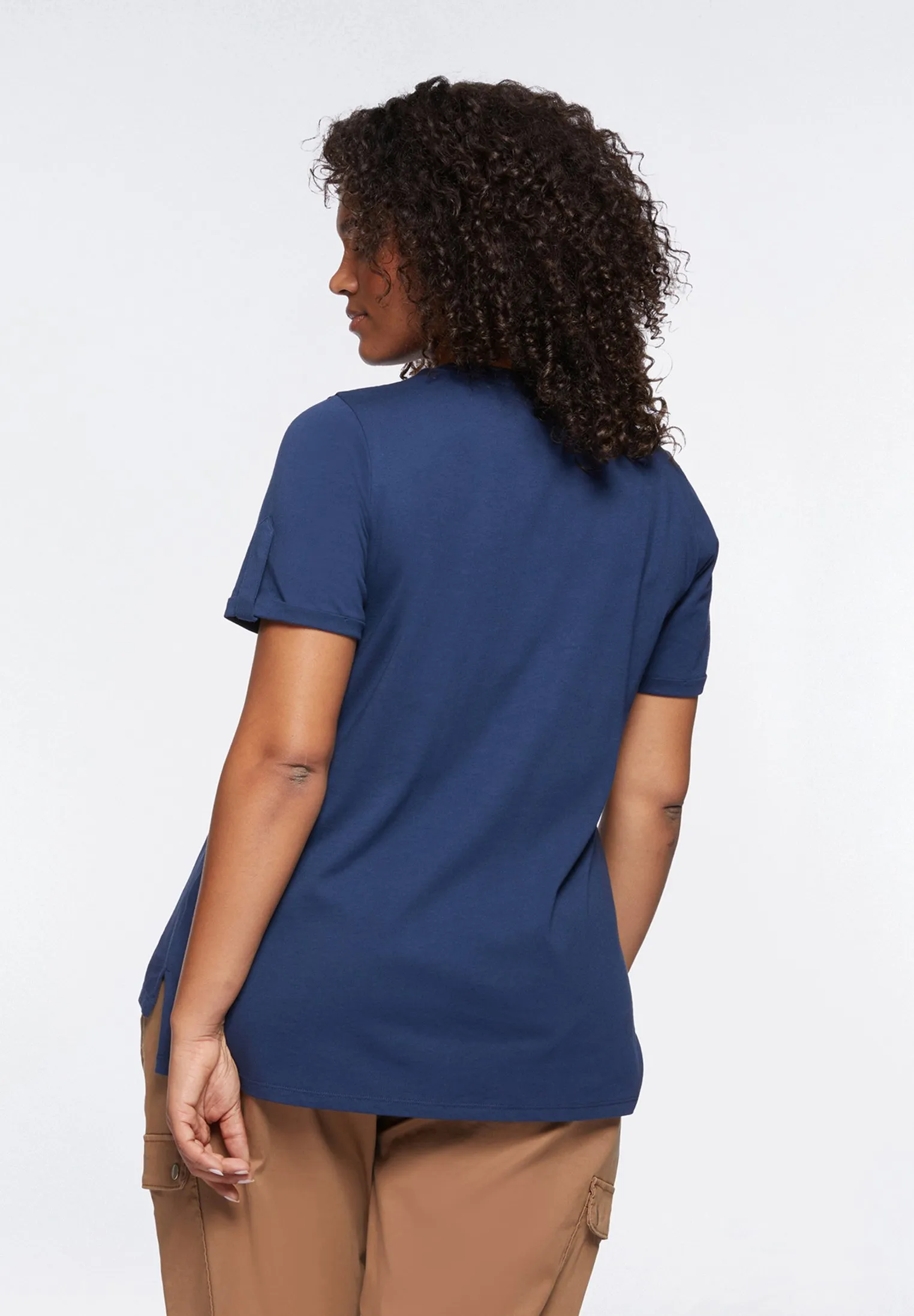 CON STELLE RICAMATE - T-shirt con stampa