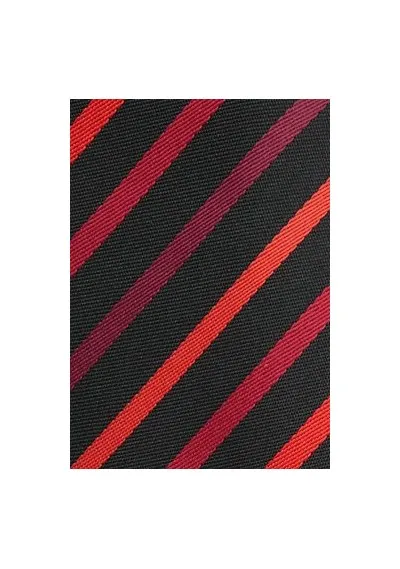 Cravatta righe rosso nero