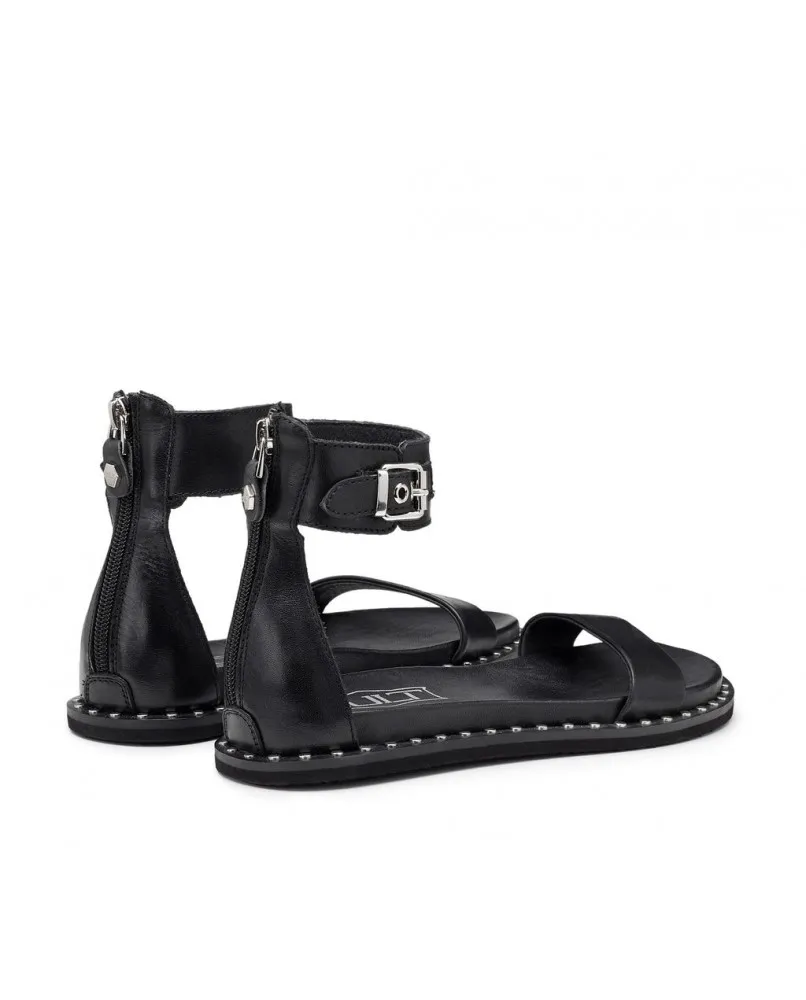 CULT ROSHELLE 3885 LOW sandali allacciati bassi pelle nero scarpe donna