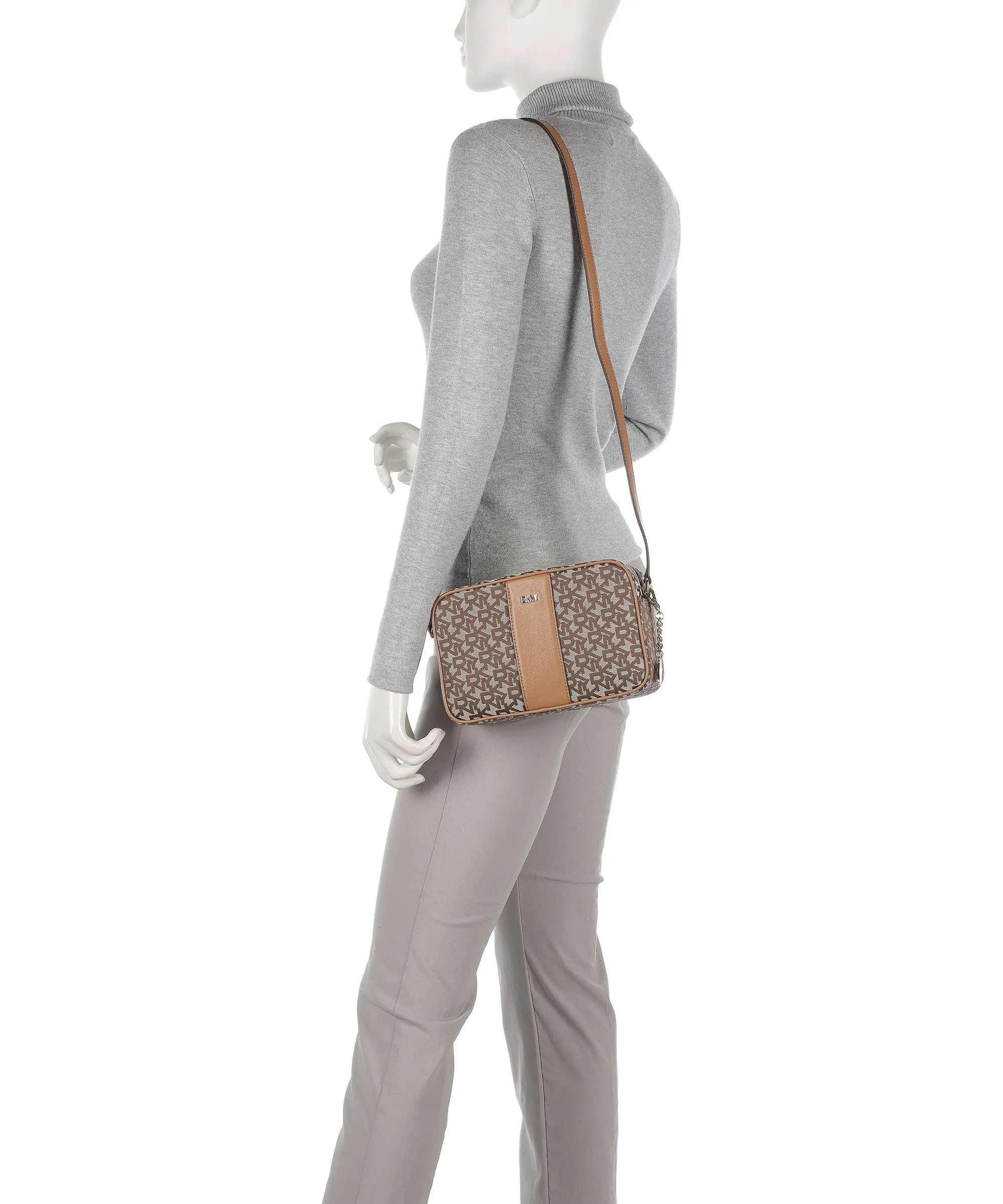  DKNY Bryant Borsa a tracolla poliestere marrone  