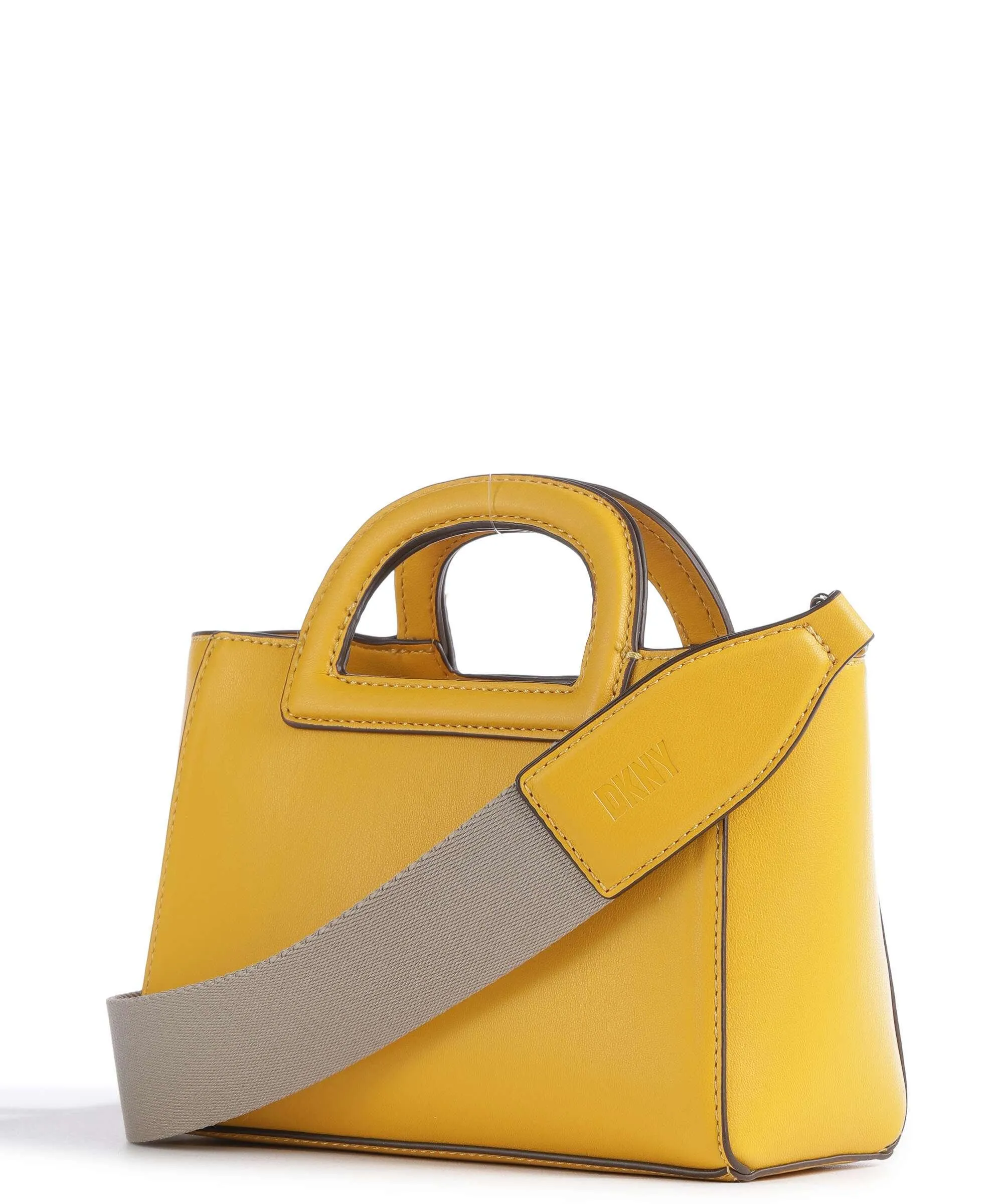  DKNY Drew Borsa a mano pelle sintetica giallo  