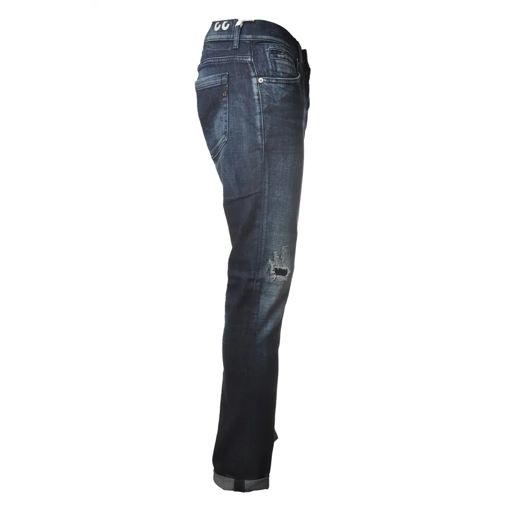 Dondup - Jeans Cinque Tasche Modello George - Denim Scuro - Pantalone - Luxury Exclusive Collection