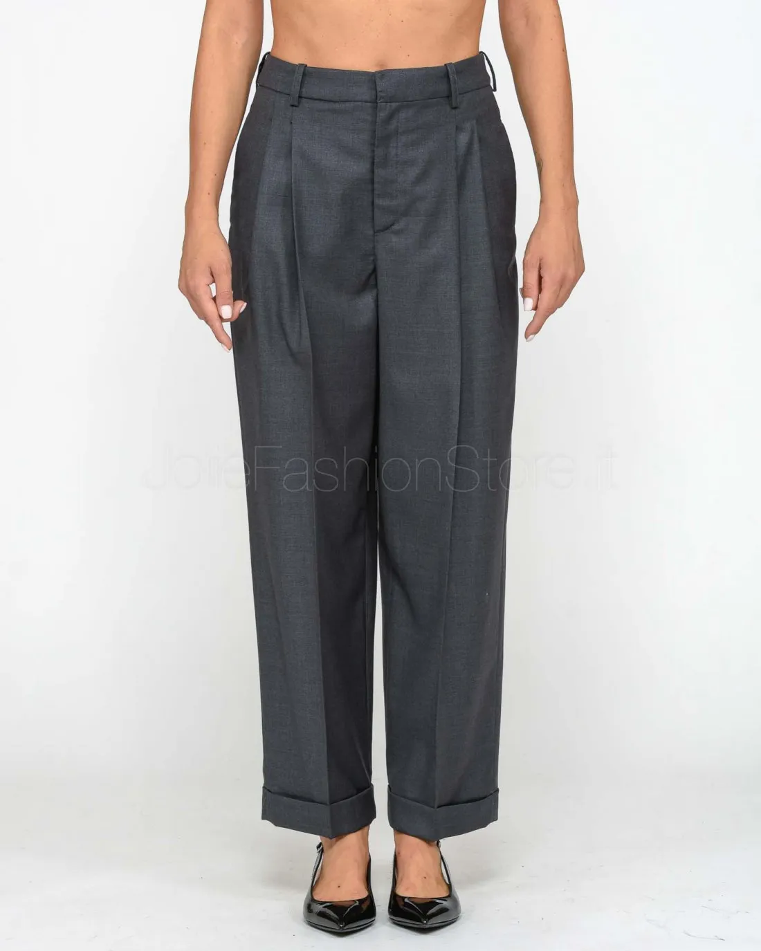 ---------------  ---------------  ---------------  ---------------  --------------Elisabetta Franchi Pantalone Steel Melange----