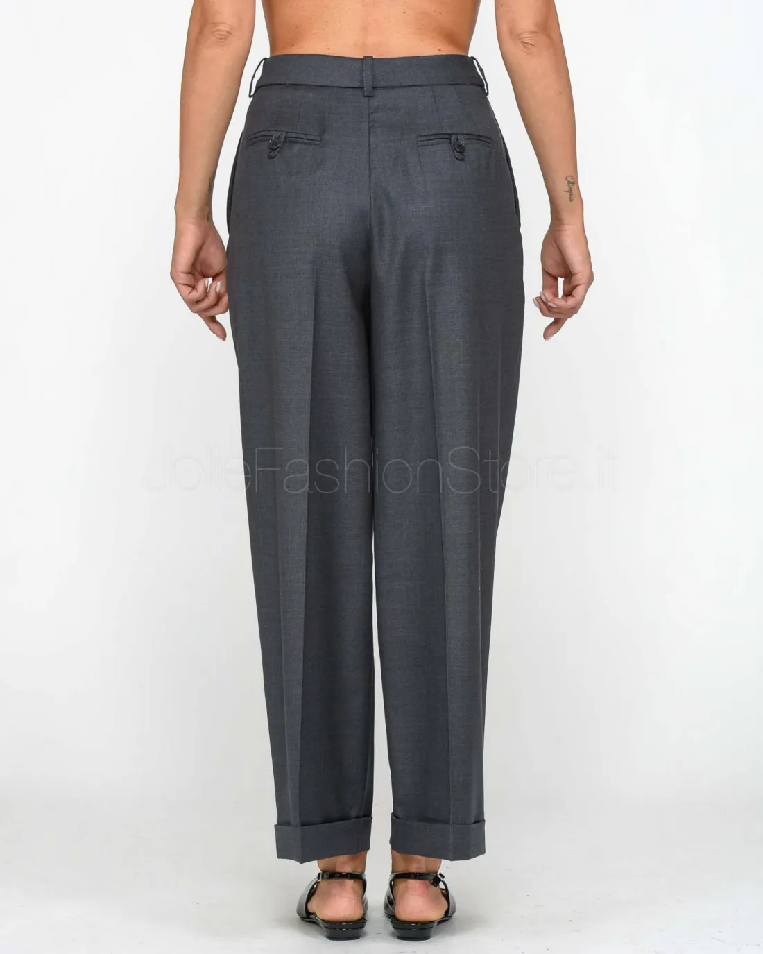 ---------------  ---------------  ---------------  ---------------  --------------Elisabetta Franchi Pantalone Steel Melange----