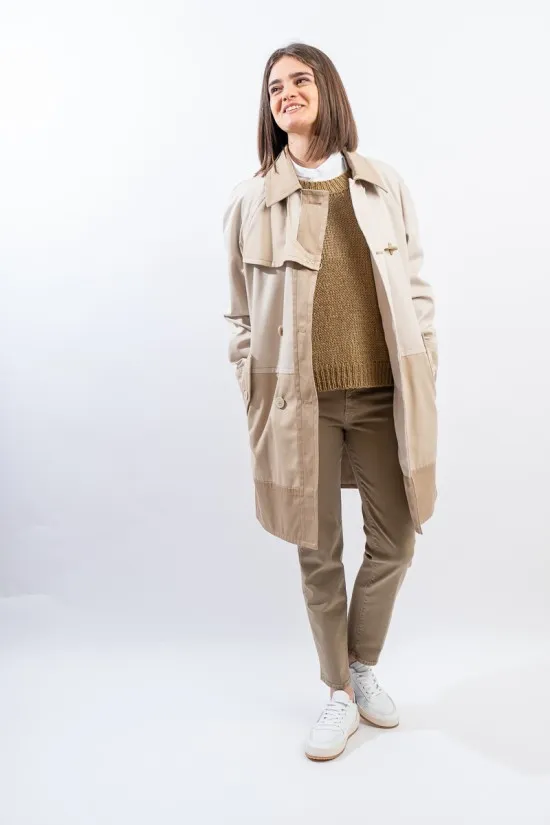 FAY JACQUELINE TRENCH DOPPIO PETTO NAW62483200RHJ 5262