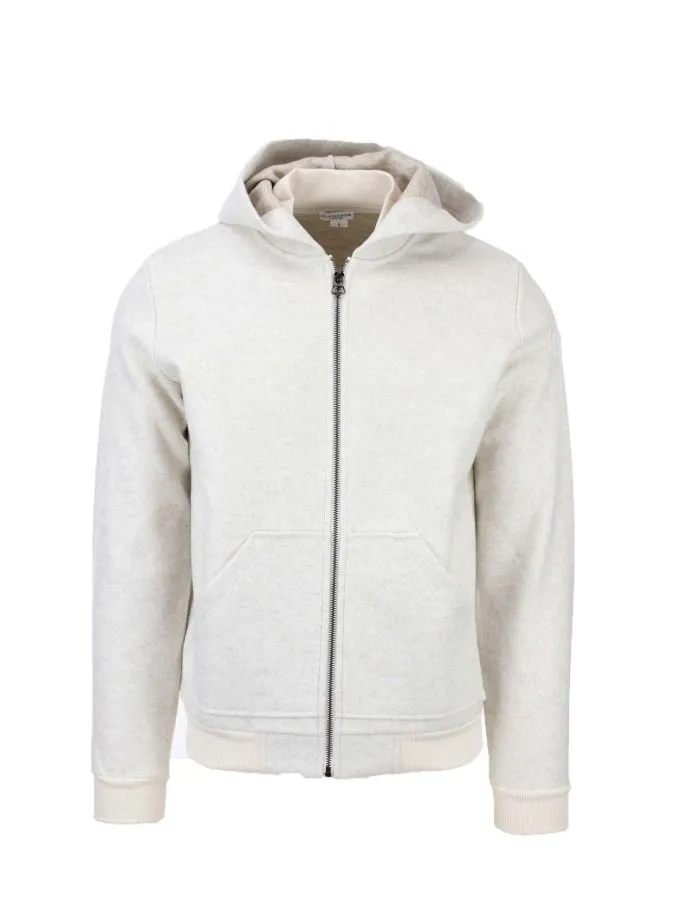 Felpa cardigan zip con cappuccio
