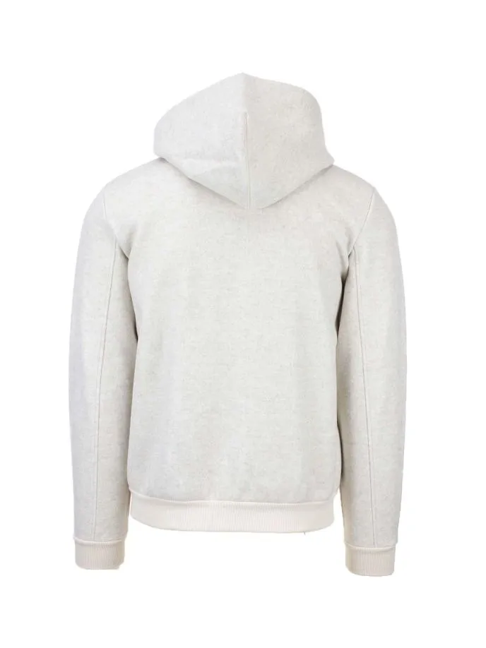 Felpa cardigan zip con cappuccio